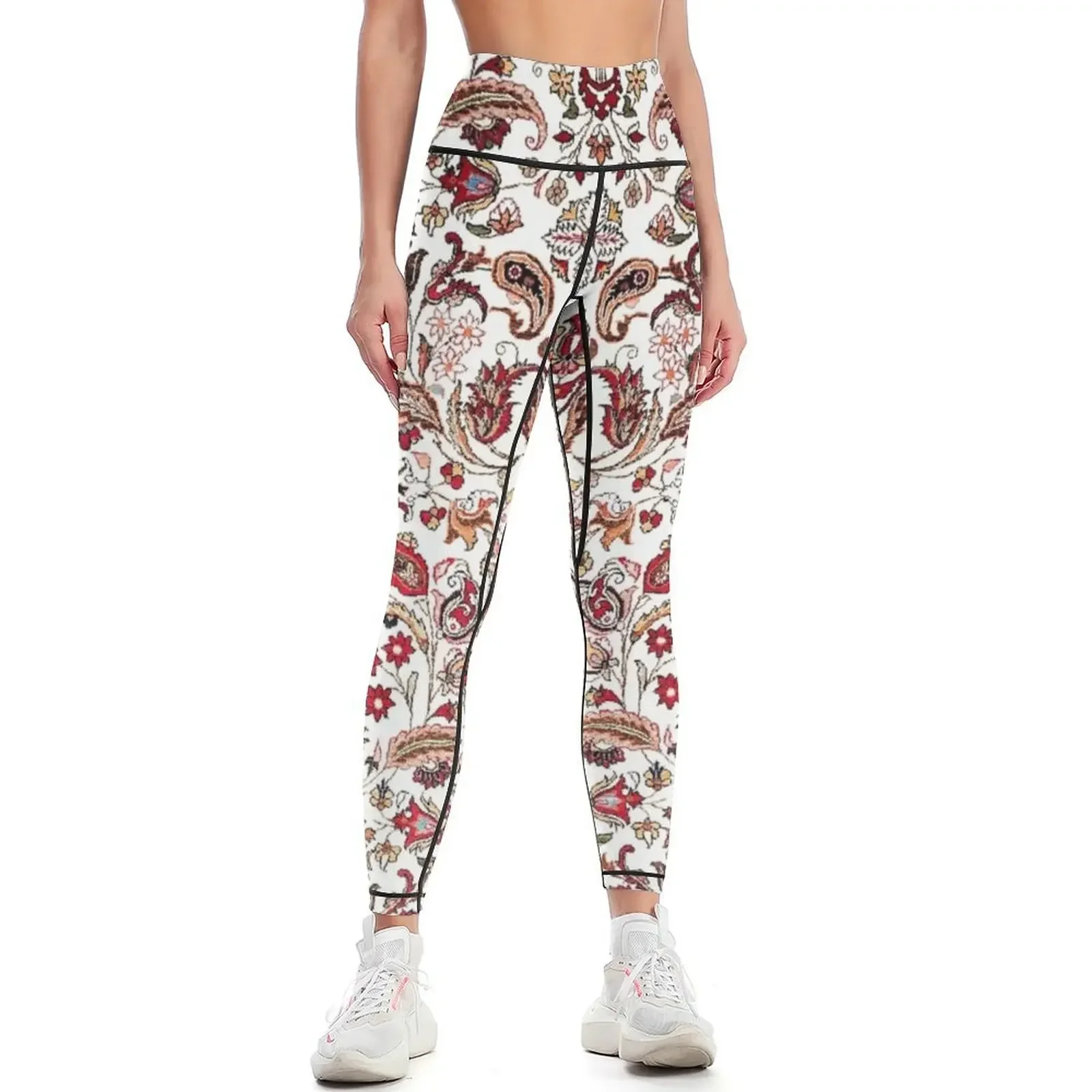 

Qum Central Persian Rug Print Leggings Pants sport sportswear gym Sports pants for sports tennis for Womens Leggings