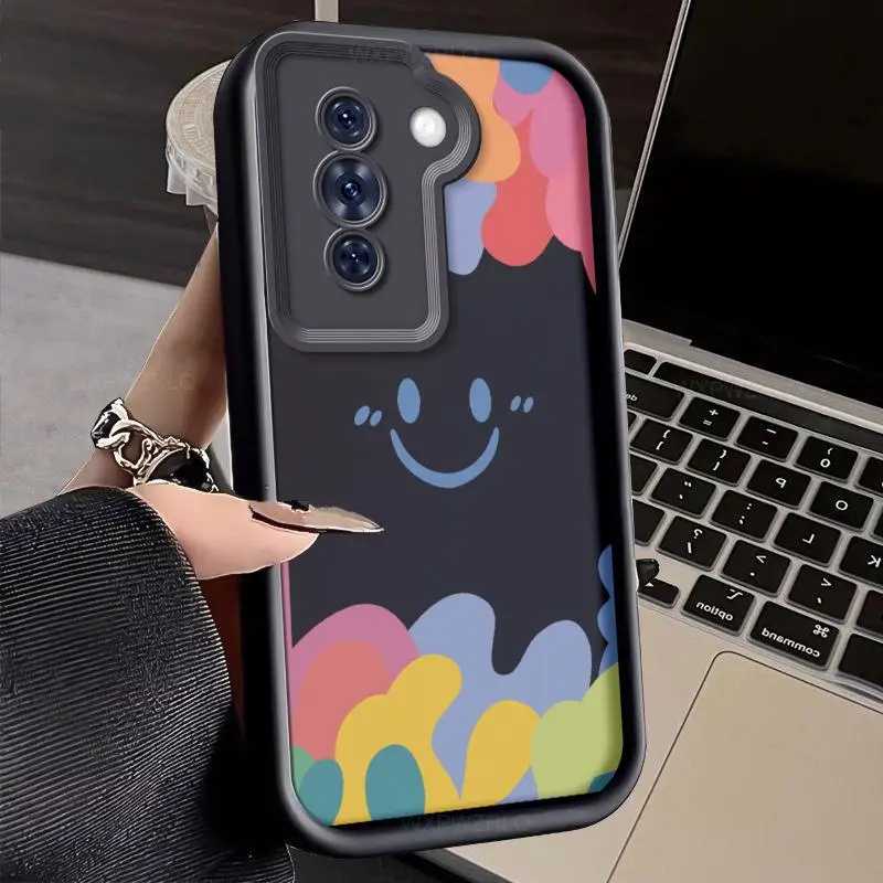 Cartoon Smiley Face Phone Case For Huawei nova 10 nova10 Pro SE Graffiti All Inclusive Shock-absorbing Silicone Soft Back Cover