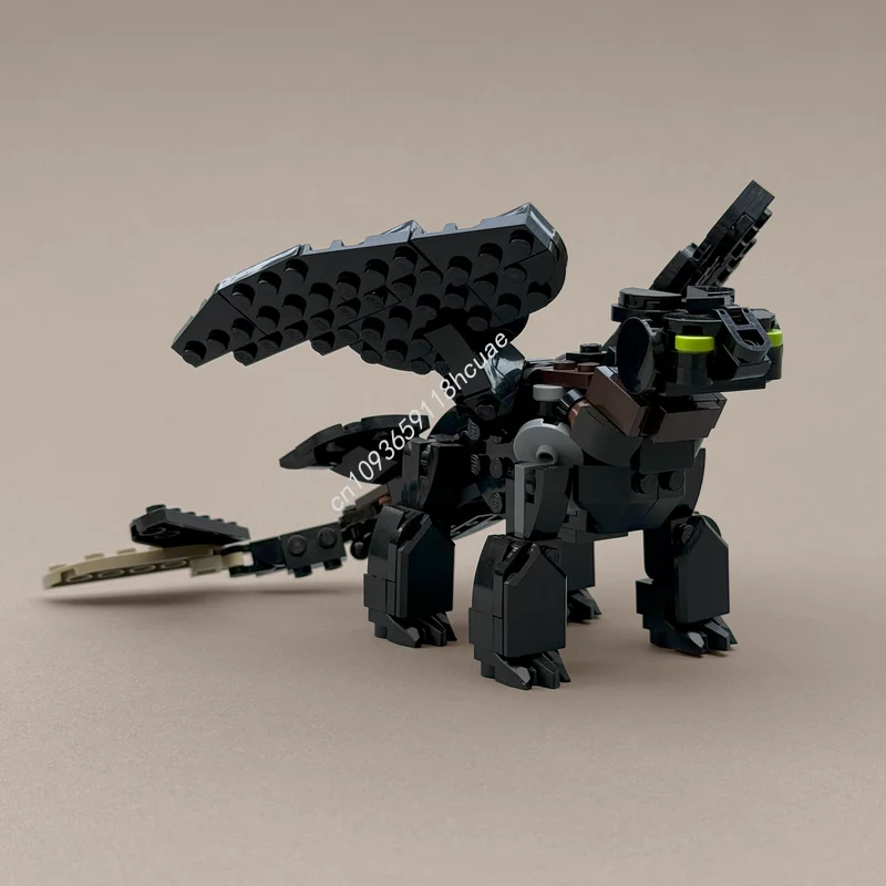 

227 шт. MOC Night Fury модель дракона строительные блоки игрушки архитектура креативные подарки на день рождения для детей и Рождество