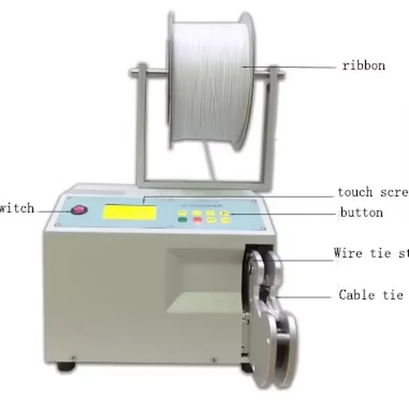 Semi-Automatic Wire Coil Bundling Lollipop Candy Twist Tie Vegetable Fruit Binding Strapping Machine