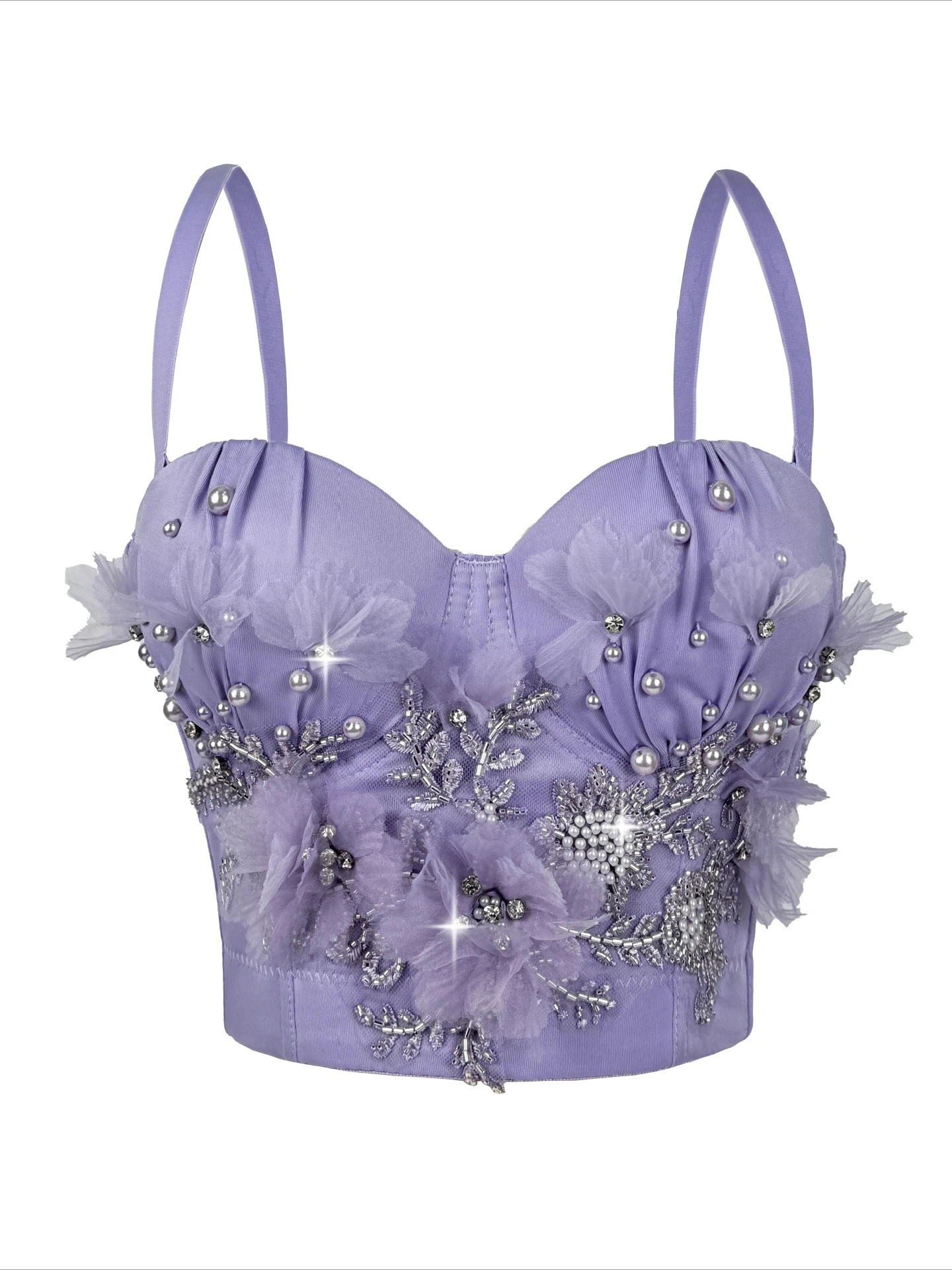 

SsTss сексуальный ретро корсет с жемчужной косточкой, горячий укороченный топ с цветочным принтом и бисером для клубной вечеринки, элегантная женская роскошная майка для сценических танцев