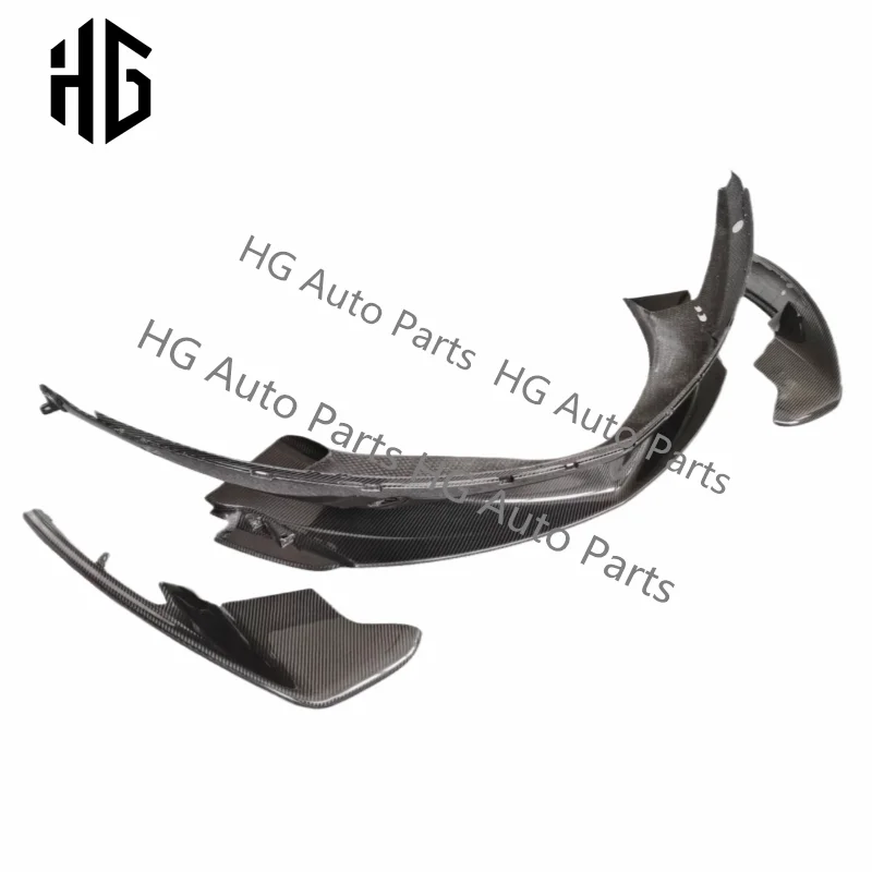 Dry carbon fiber front bumper lip splitter rear diffuser oem style body parts for mclaren 570s 540c modification accessories