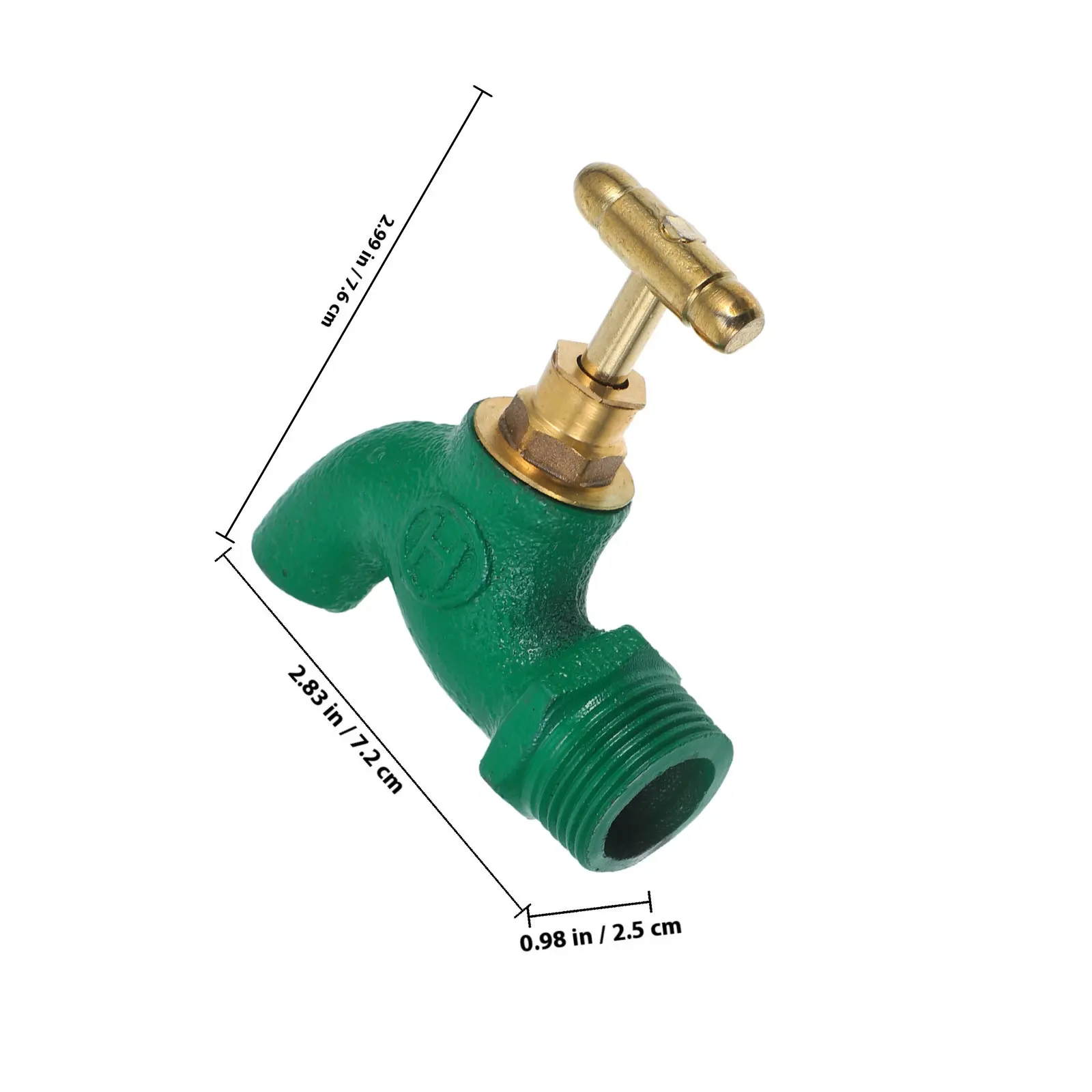 Faucet Water Spigot Durable Hose Bib Outdoor Sink Faucet Vintage Garden Decorative Practical Wall Mount Laundry Tub
