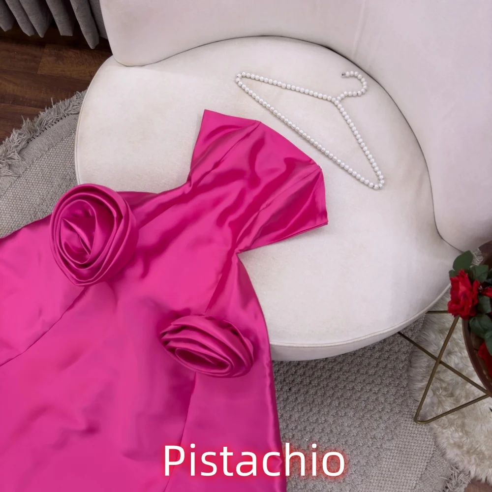 فستان حفلة موسيقية نسائي رائع مخصص بدون أكمام مزين بالزهور الساحرة فستان حورية البحر بدون حمالات للنساء ثوب مسائي