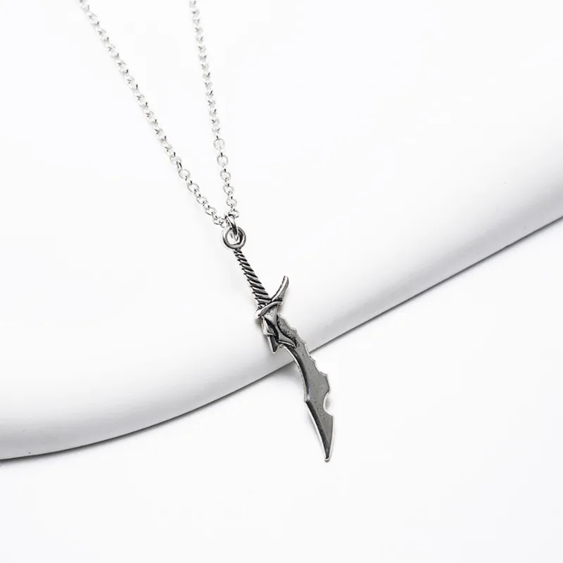 Sung Jin Woo Yoo Jin Ho Jin Ah Park Kyung Hye Weapon Model Short Blade Small and Exquisite Necklace Pendant COS Unisex Jewelry