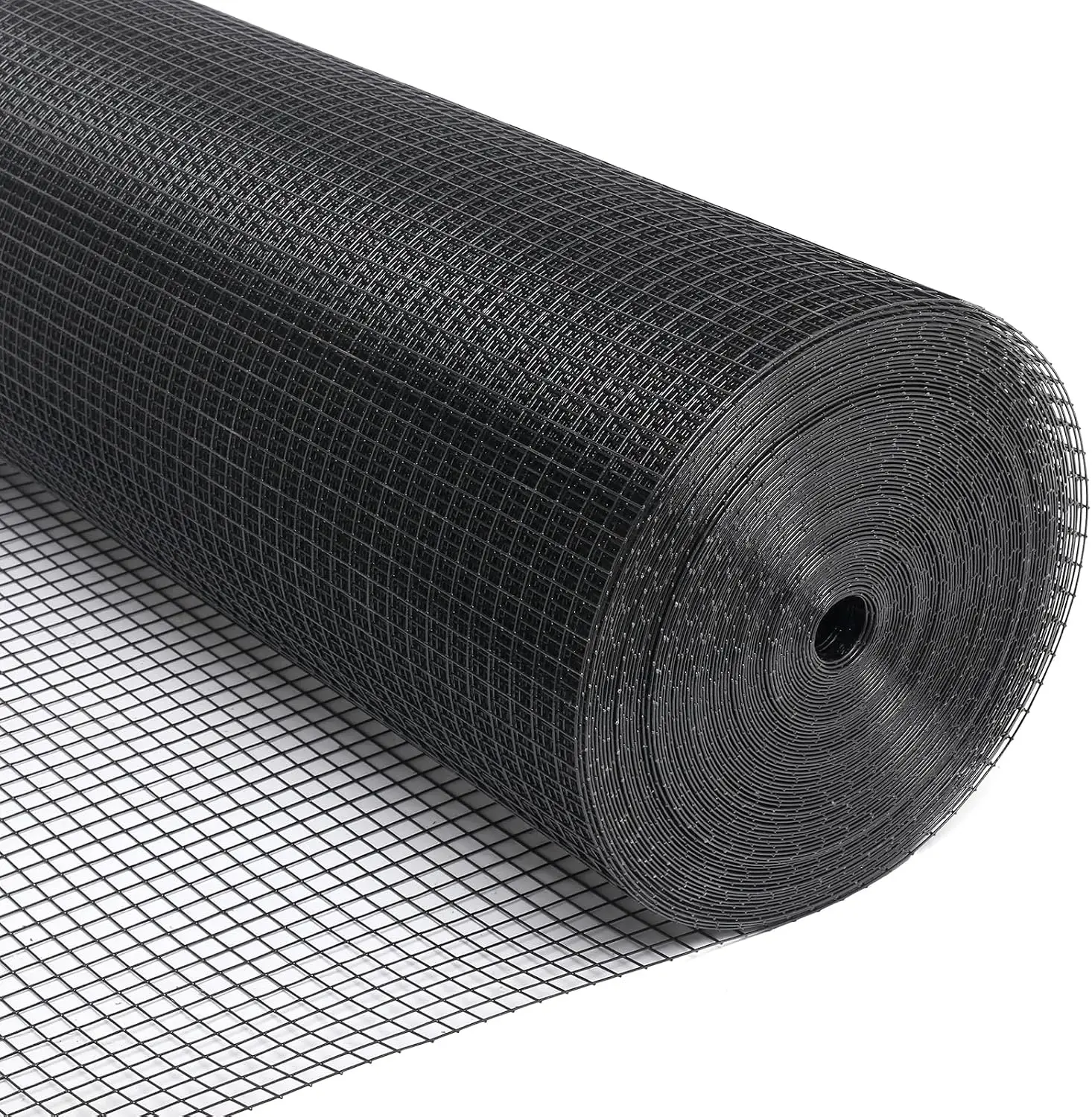 Black Hardware Cloth 1inx24inx100ft, Chicken Wire Fencing, 19Gauge, PVC Coated Chicken Wire, Hardware Cloth, Perfect for Chicken Wire Mesh, Rodent Mesh, Tree Guard, Chicken Coop
