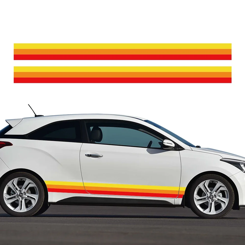 

Для Hyundai i20 комплект автомобильных наклеек, боковая юбка на дверь, виниловая декоративная наклейка, водонепроницаемая защитная пленка, авто внешние аксессуары
