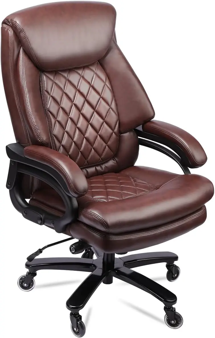 

500Lbs Big And Tall Office Chair For Heavy People Executive Office Chair With Wide Spring Seat Computer Desk Chair 360 Swivel