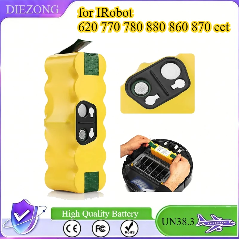 

14.4V 3500mAh 4500mAh 6000mAh Sweeper Battery for The Full Range of IRobot Sweepers for IRobot 620 770 780 880 860 870 ect