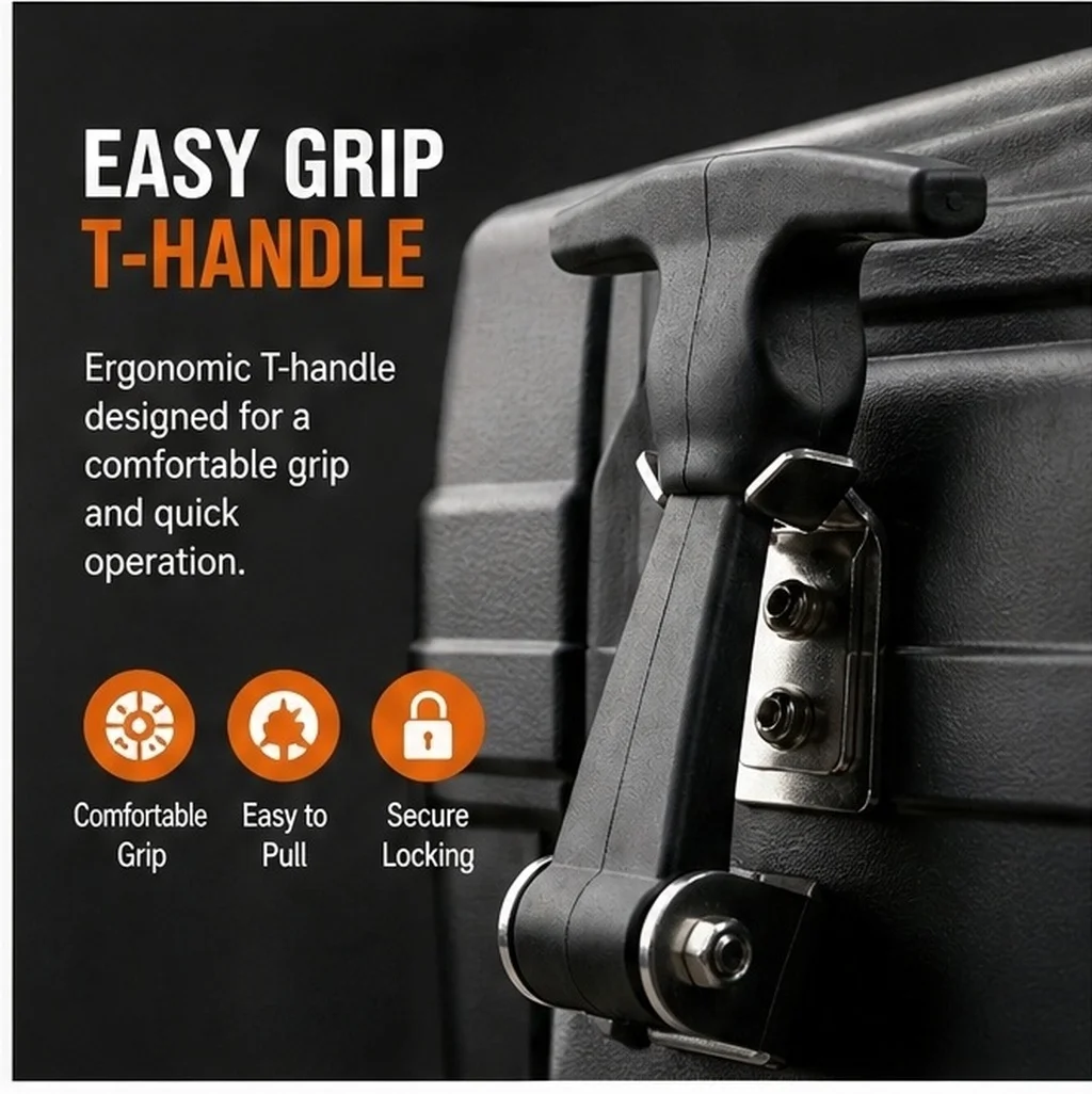 2Pcs Stainless Steel Rubber Flexible T Handle Draw Latch Vibration Absorbing Latch for Vehicle Engine Tool Box Cooler