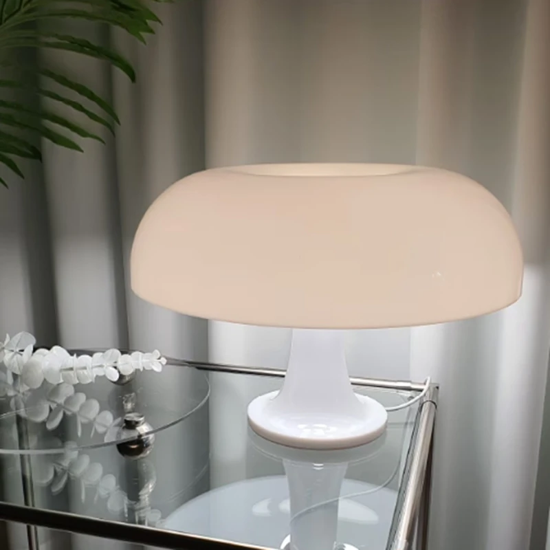 

Italy Designer Led Mushroom Table Lamp Ornament Light for BedRoom Lnterior Lighting Bedside Lamps Decoration Modern Minimalist