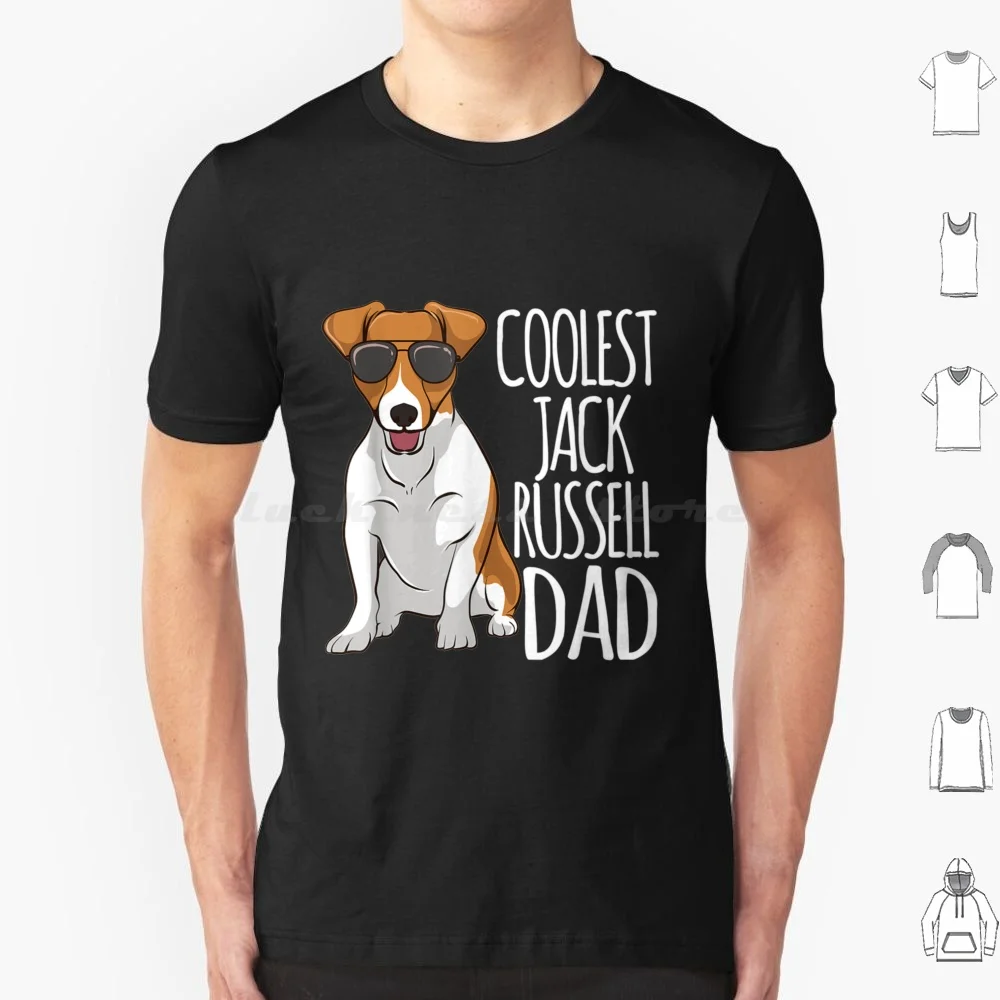 Mens Coolest Jack Russel Dad Jack Russell Terrier Father Dog T Shirt Cotton Men Women DIY Print Retro Windbreaker Webtoon