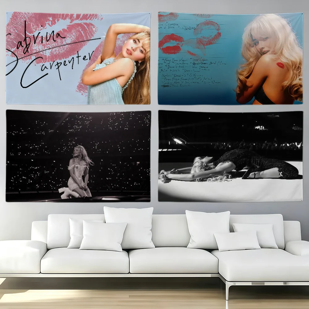 singer S-sabrina C-carpenter flag Party Club Outdoor Interior Wall Decoration Banner Fans Gift Print Decor flag