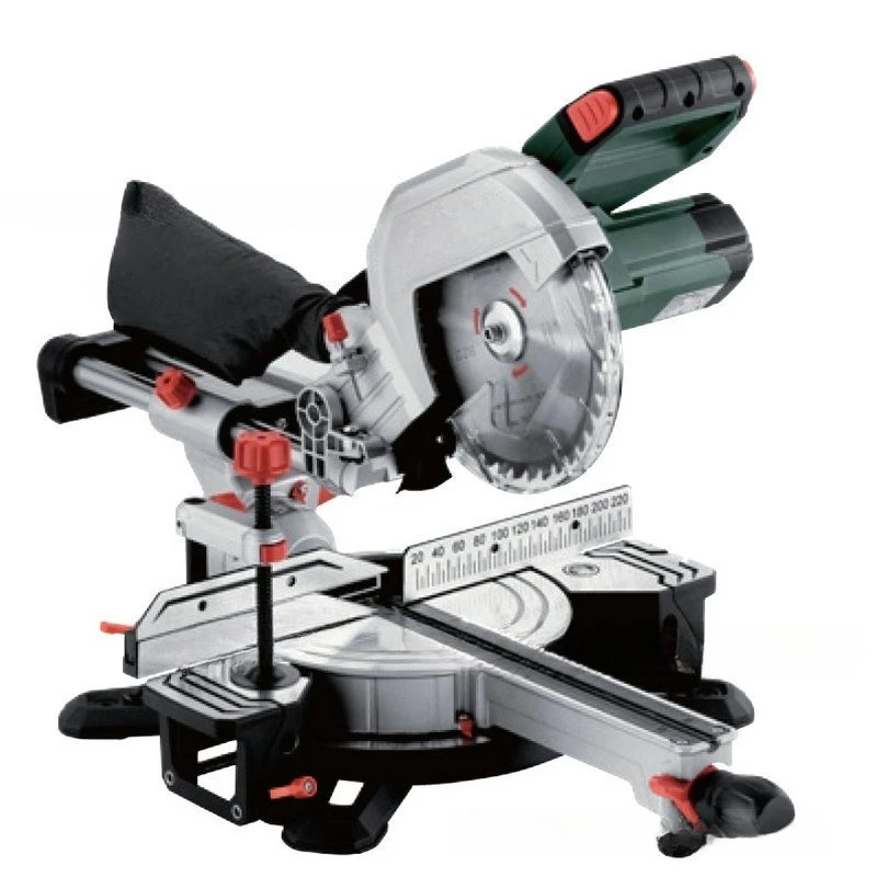 Push and pull saw 216mm woodworking miter saw 8-inch desktop aluminum alloy cutting machine
