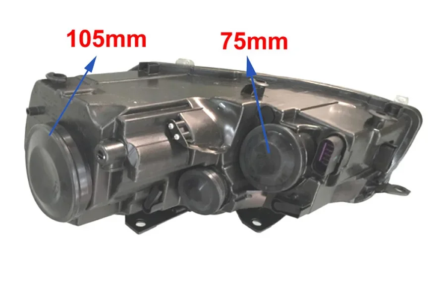 Per Volkswagen VW Golf 6 copertura antipolvere per fari copertura per fari anabbaglianti copertura per guarnizioni allungata esterna