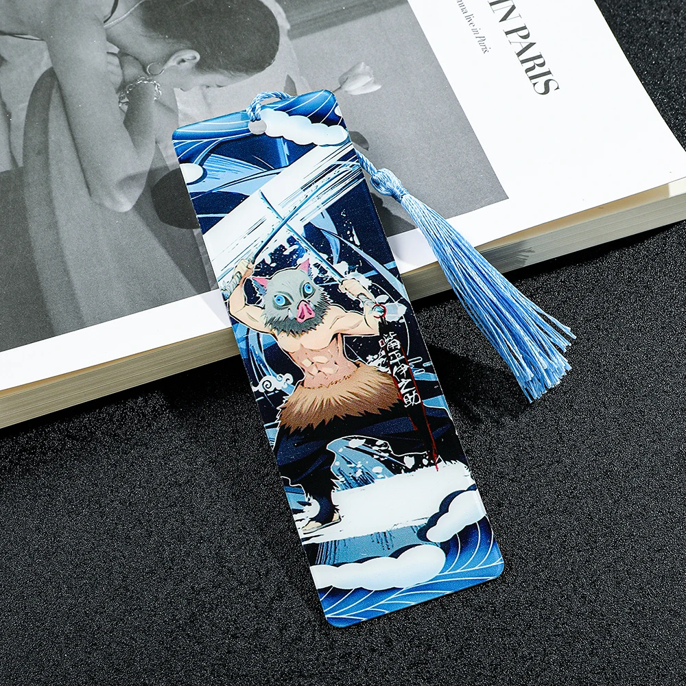 Rengoku Tanjiro Nezuko Acrylic Bookmark for Anime Fans, Reading at Home Library Office Travel, Christmas Birthday Gift