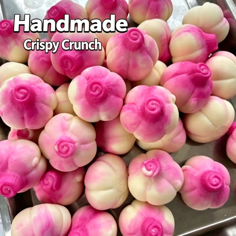 Handmade Crispy Squishy Onion Stress Ball Squeeze Toy Squishy Fidget Ball ASMR Sensory Stress Relief Toy Relieve Stress Gift image 3