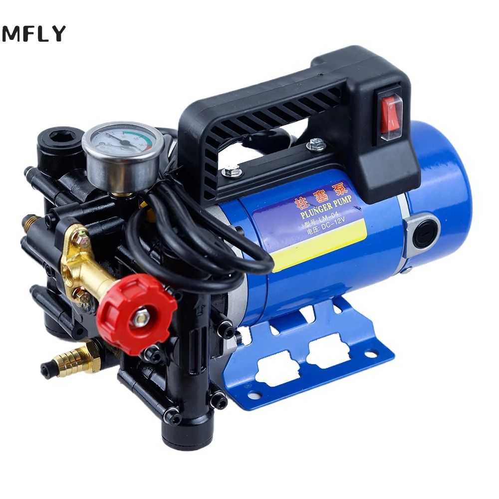 Agricultural Electric High Pressure Pump Spraying Watering Car Wash Irrigation Double Cylinder Piston 12V/24V/48V/60V/220V