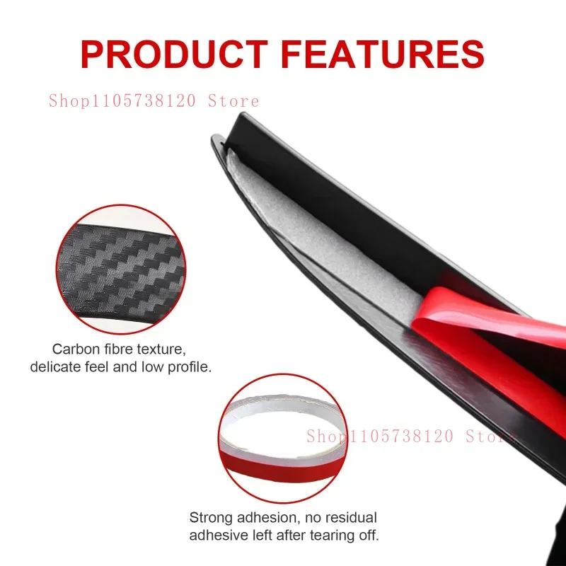 High Quality Carbon Fiber Collision Arch Decorative Strip Universal Car Wheel Eyebrow Guards