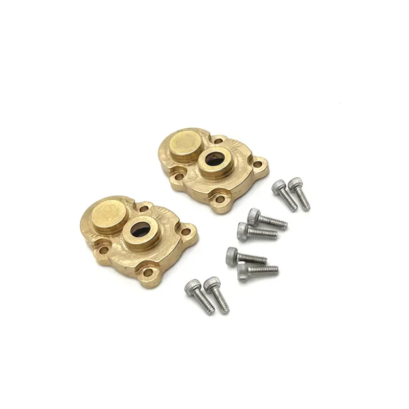 Brass Outer Portal Housing Gear Cover for FMS FCX24 1/24 RC Crawler Car Upgrades Parts Accessories