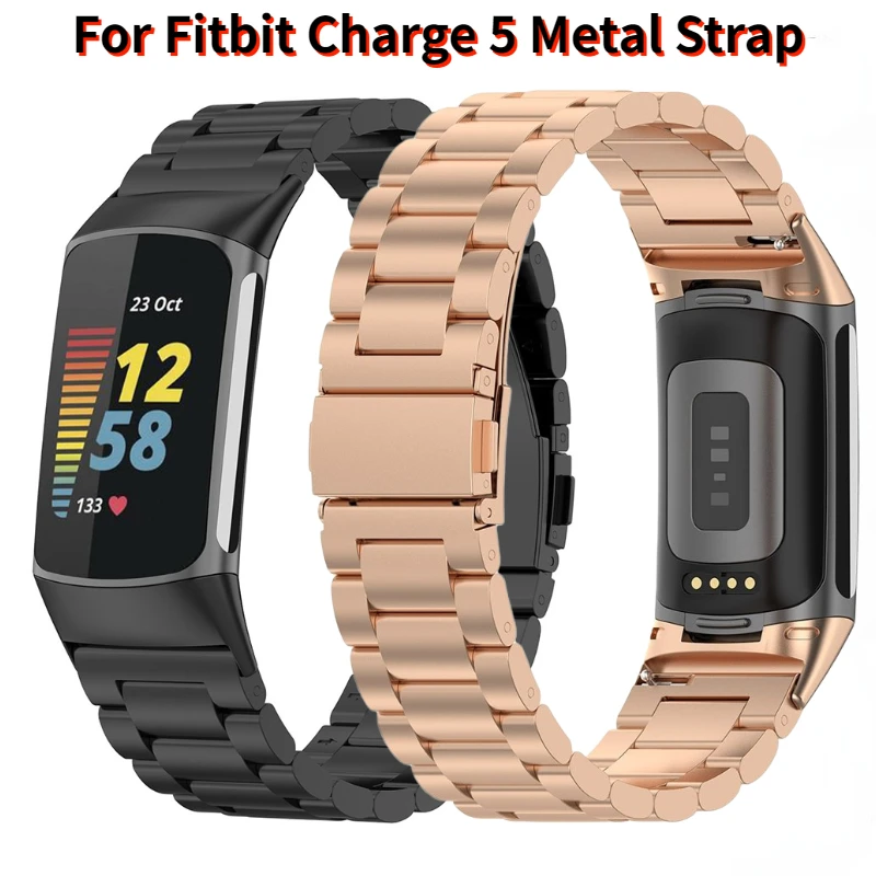 

Metal Strap for Fitbit Charge 5 Belt Stainless Steel Comfortable Bracelet Accessroy Wristband for Fitbit Charge 5 Band Correa