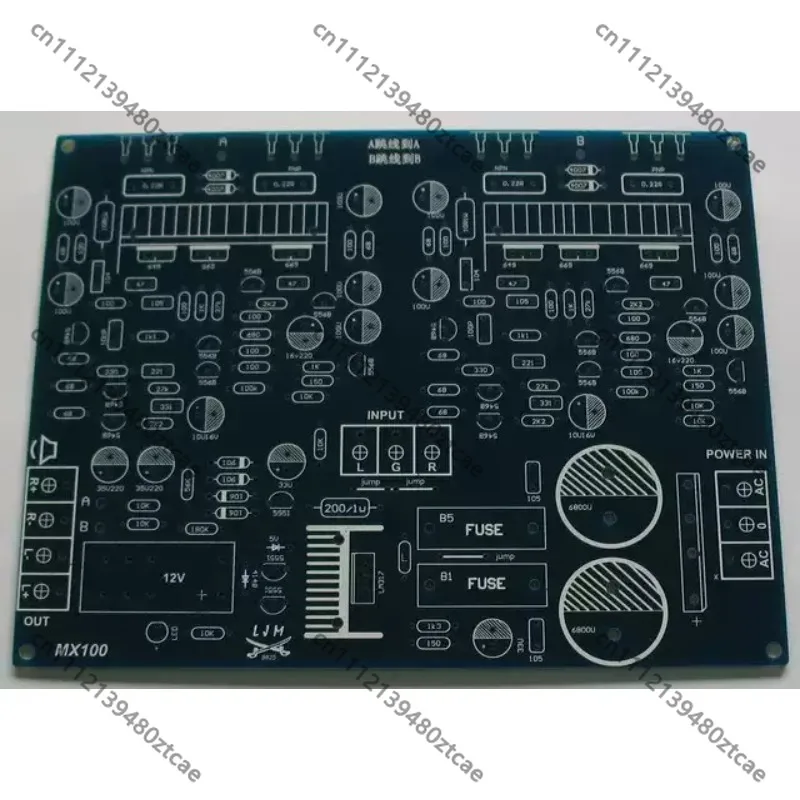 Blank Amplifier Circuit PCB Board For Household Stereo Sound Equipment DIY Soldering Spare Electronic Parts