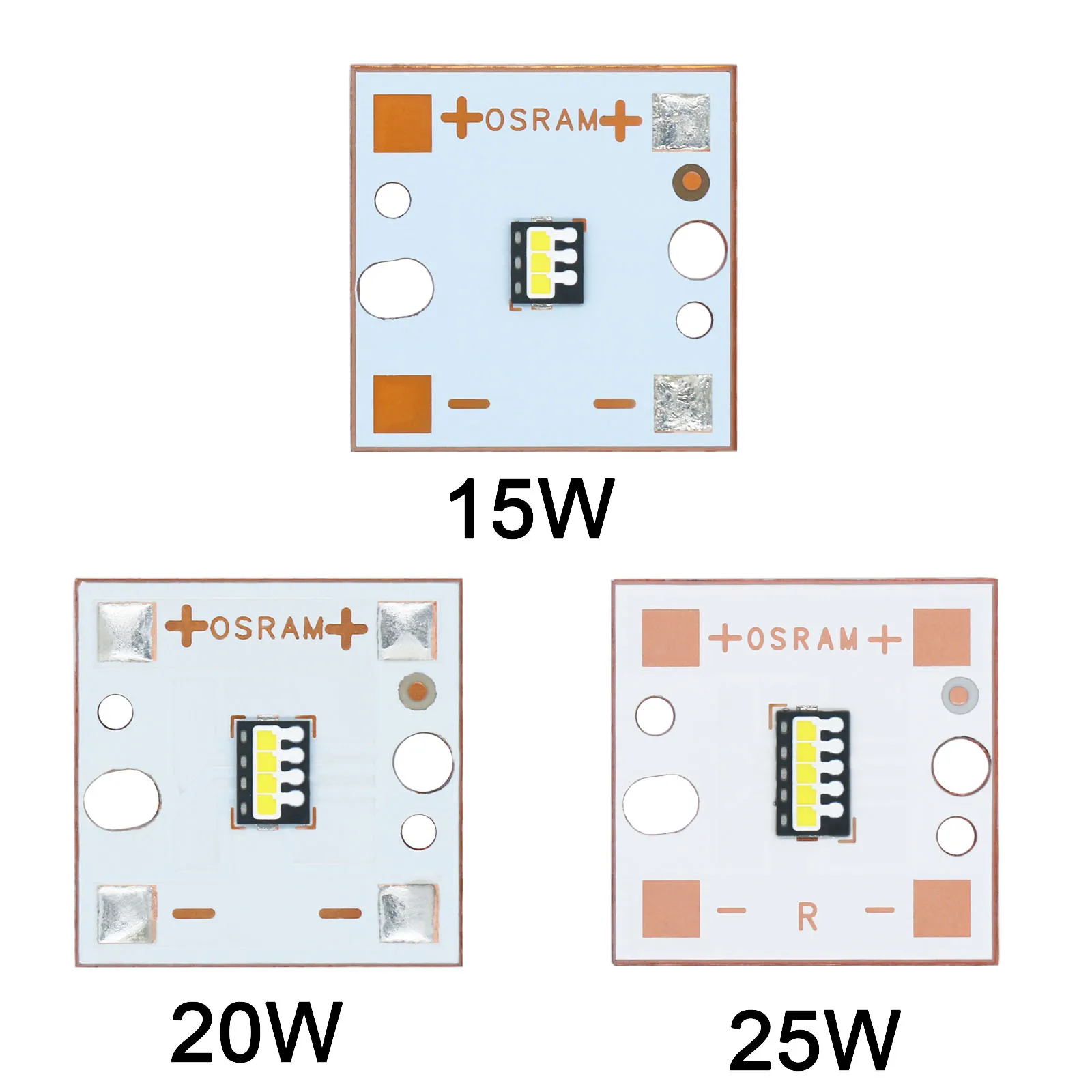 Luz LED de alta potencia para coche, 5 piezas, 10W, 15W, 20W, 25W, 9V, 12V, 15V, Chip SMD, cuentas LED, sustrato de PCB de cobre para faros de