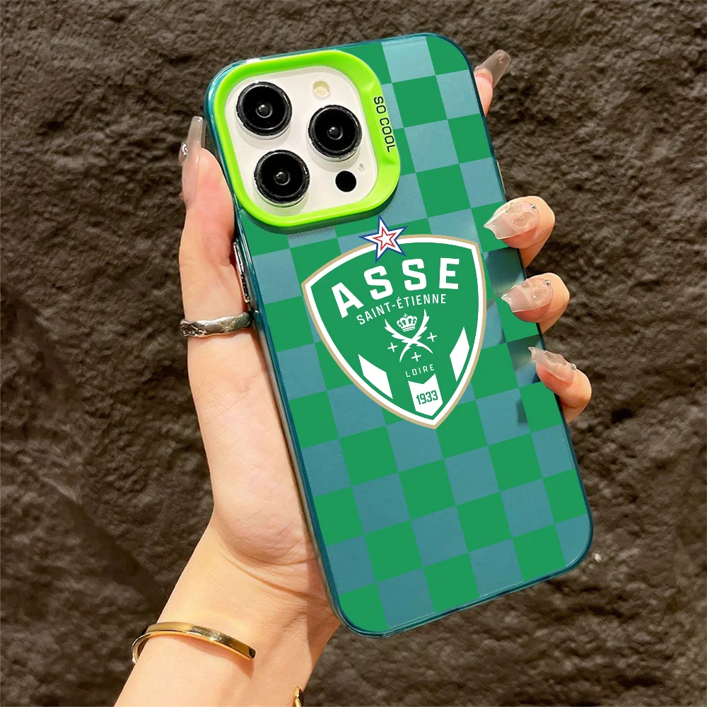 Прочные чехлы для телефонов Fc Club для iPhone 16, 15, 14, 13, 12, 11 X XR XS 7, 8 Plus Pro Max iPhone 13 Mini Pro Max Apple Saints-etiennes-AS