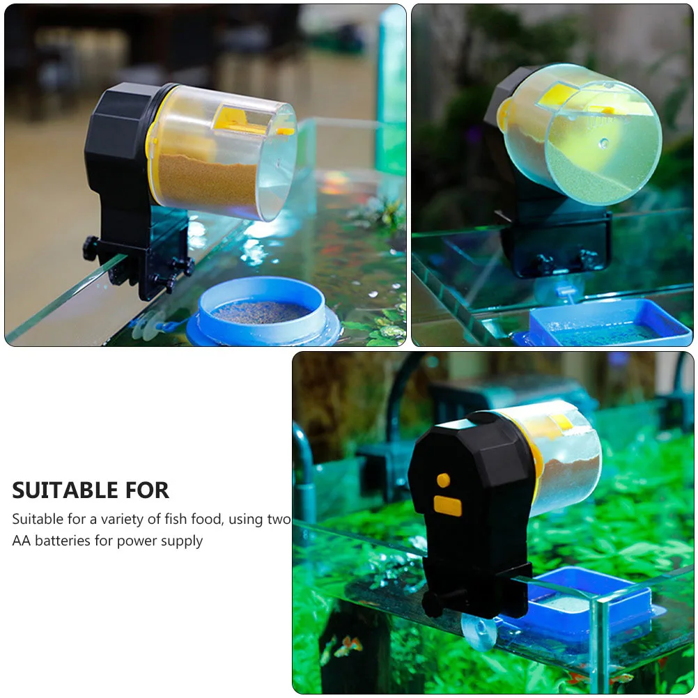 

1Set Automatic Fish Feeder for Aquarium with Timer Large Feeding Device for Fish Tank Pellet Flake Sticks Food
