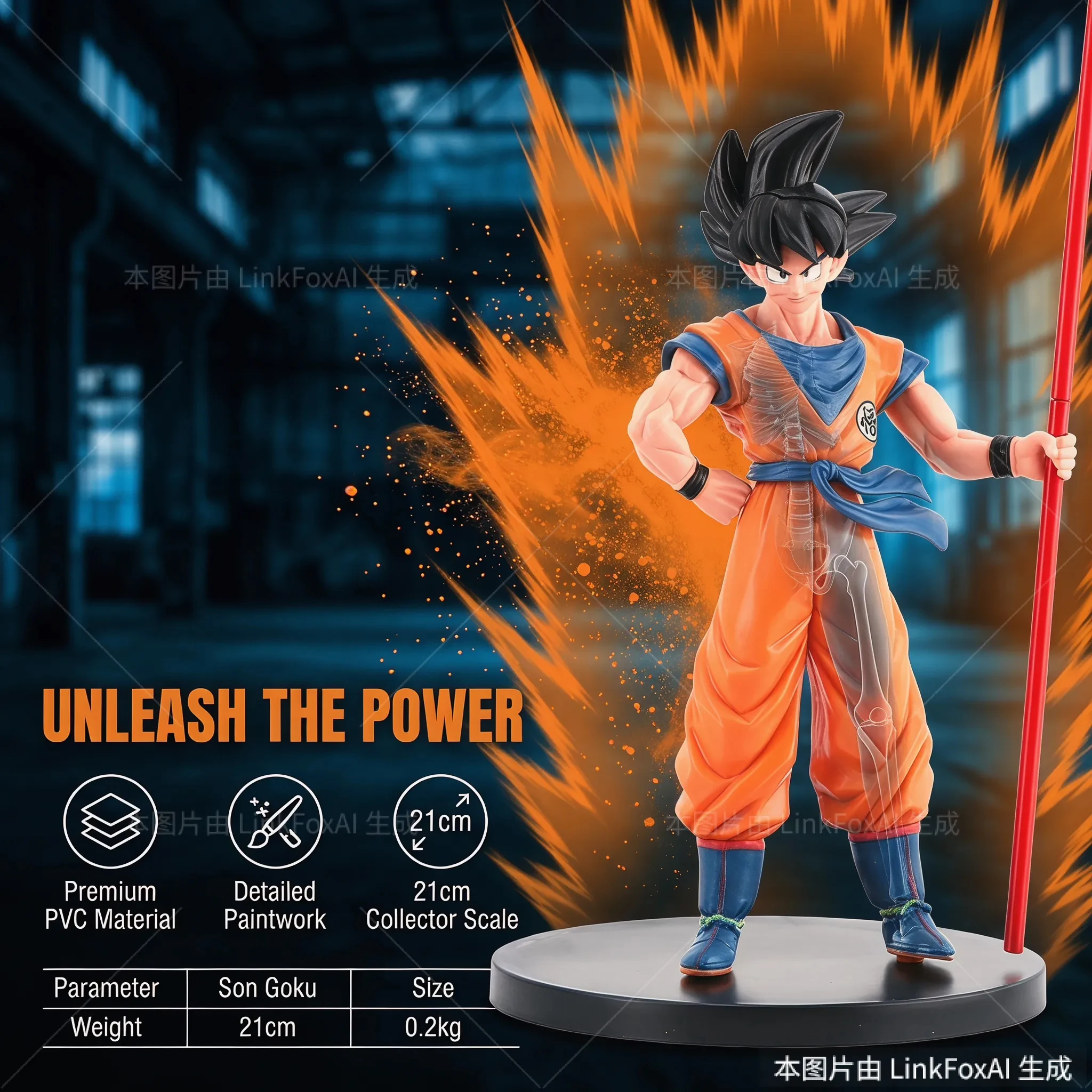 

Bandai Dragon Ball Goku Super Saiyan Anime Figure 22cm Movable Action Model Kids Gift Collection Toy