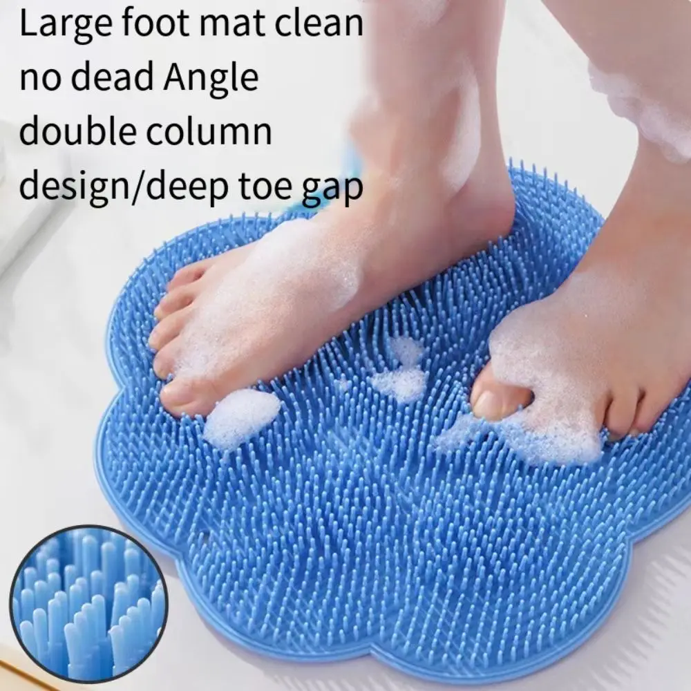 Cat Paw Back Massage Cleaning Brush Wall Mounted Efficient Cleaning Shower Massager Pad Multifunction 30x30cm Feet Wash Mat Spa