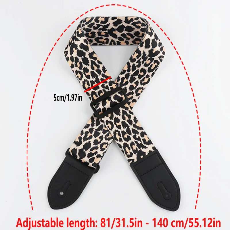 Guitar Strap Adjustable Pure Cotton Guitar Straps Multi-Color Guitar Belts for Bass Acoustic Electric Guitar Accessories Parts