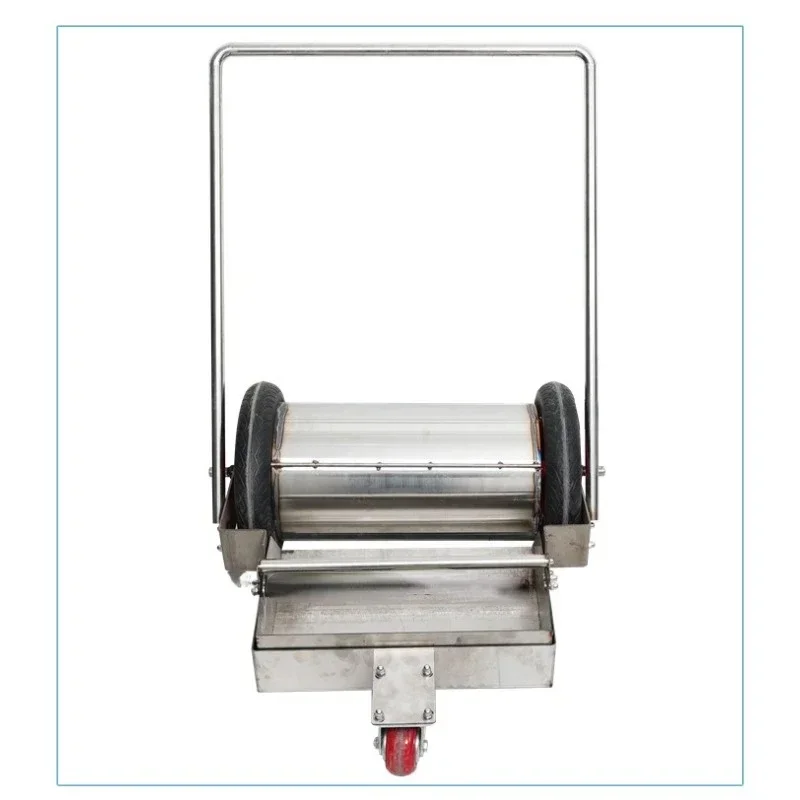 Hand-pushed iron suction car Self-unloading iron removal car Magnetic broom cart Workshop Broken iron Strong magnetic