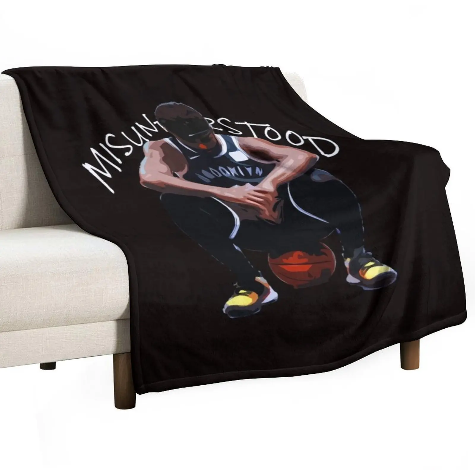 Kyrie Irving - Misunderstood Throw Blanket Soft Plaid Blankets