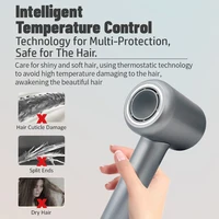 High Speed Ionic Hair Dryer Professional Powerful Fast Drying Low Noise Blow Dryer with Nozzle Attachments for Home Salon Travel Hair Care Styling Hair Blow Dryer 6