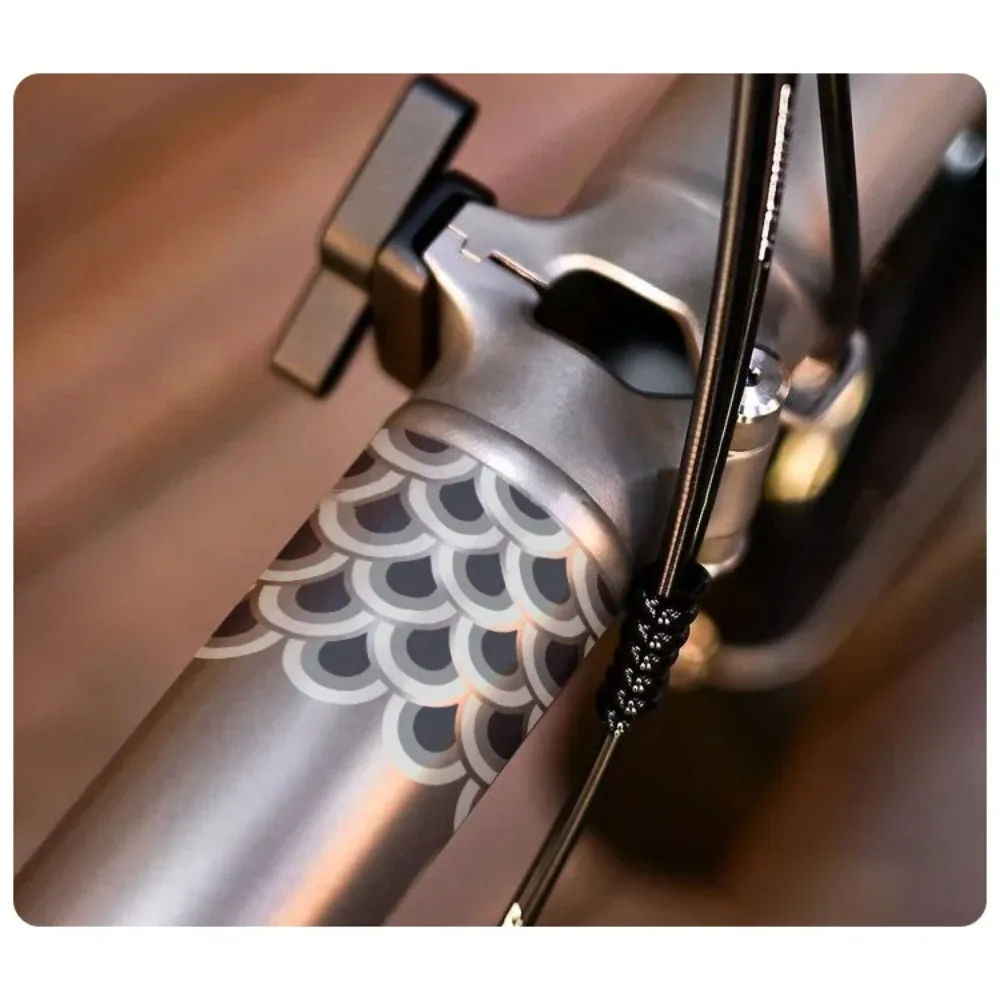 Blue Scale Pattern Sticker 1PC PVC Vinyl Decal For Motorcycle Bicycle Top Tube Car Steering Wheel Decoration