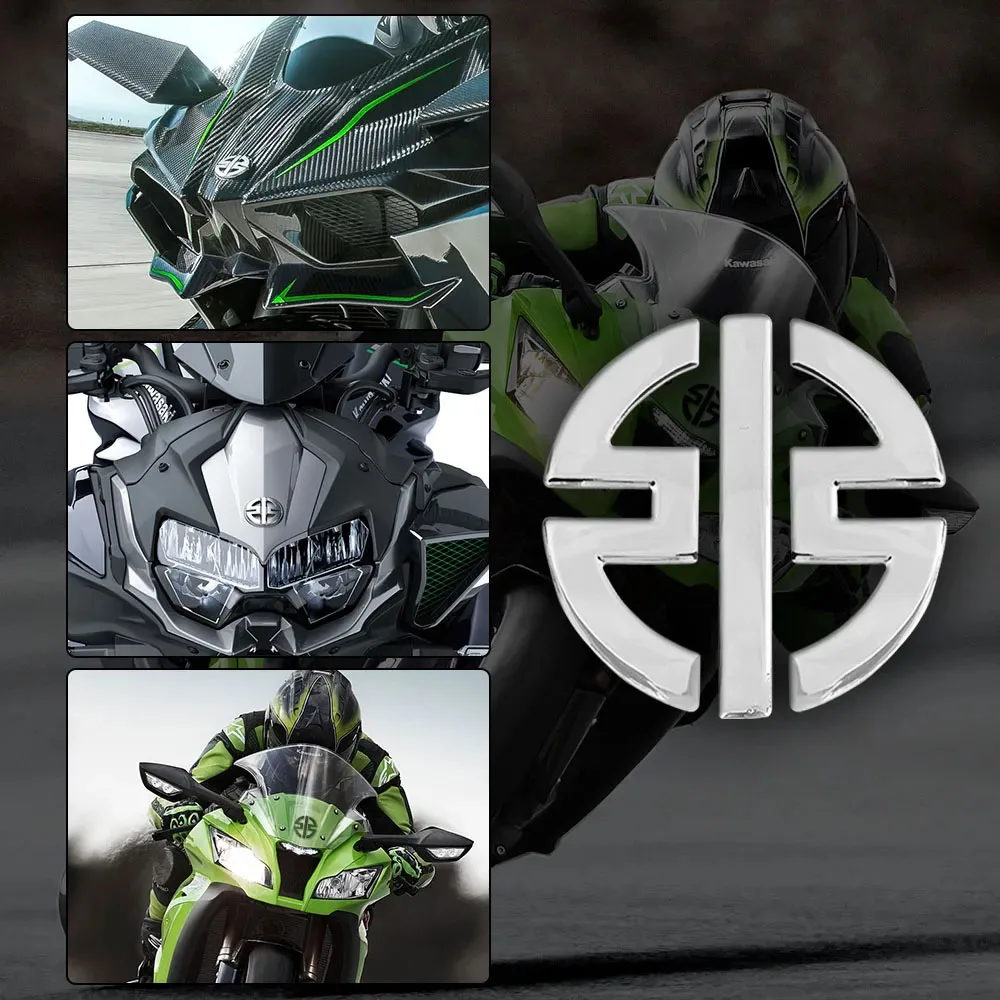 3D Motosiklet logo çıkartmaları Amblem Rozet Çıkartmaları Tankı Tekerlek Kawasaki NINJA Z800 Z900 Z650