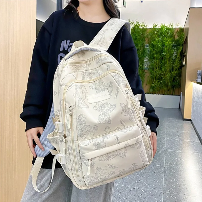 New high-capacity fashionable and versatile backpack for male and female high school students on campus