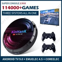 Retro Game Console for SS/PSP/DC 114000+ Games Super Console X Max WiFi Mini TV Kid Video Game Box Support Wireless Controllers