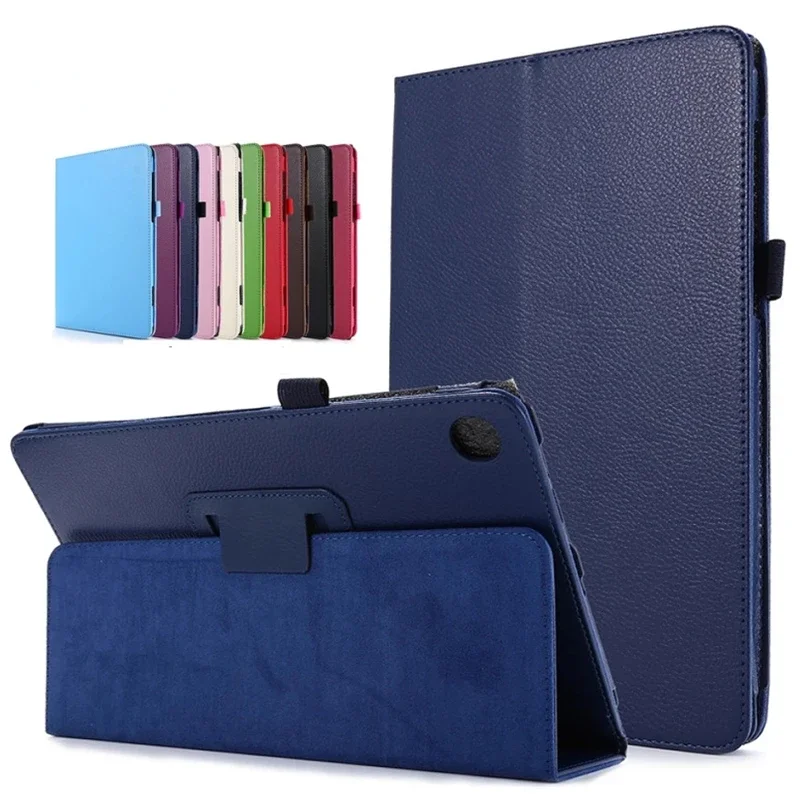 For Samsung GalaxyA 10.1 inch 2019  TabT515 T510 Litchi Pattern Flip Leather Case Foldable Bracket Tablet Cover+Pen