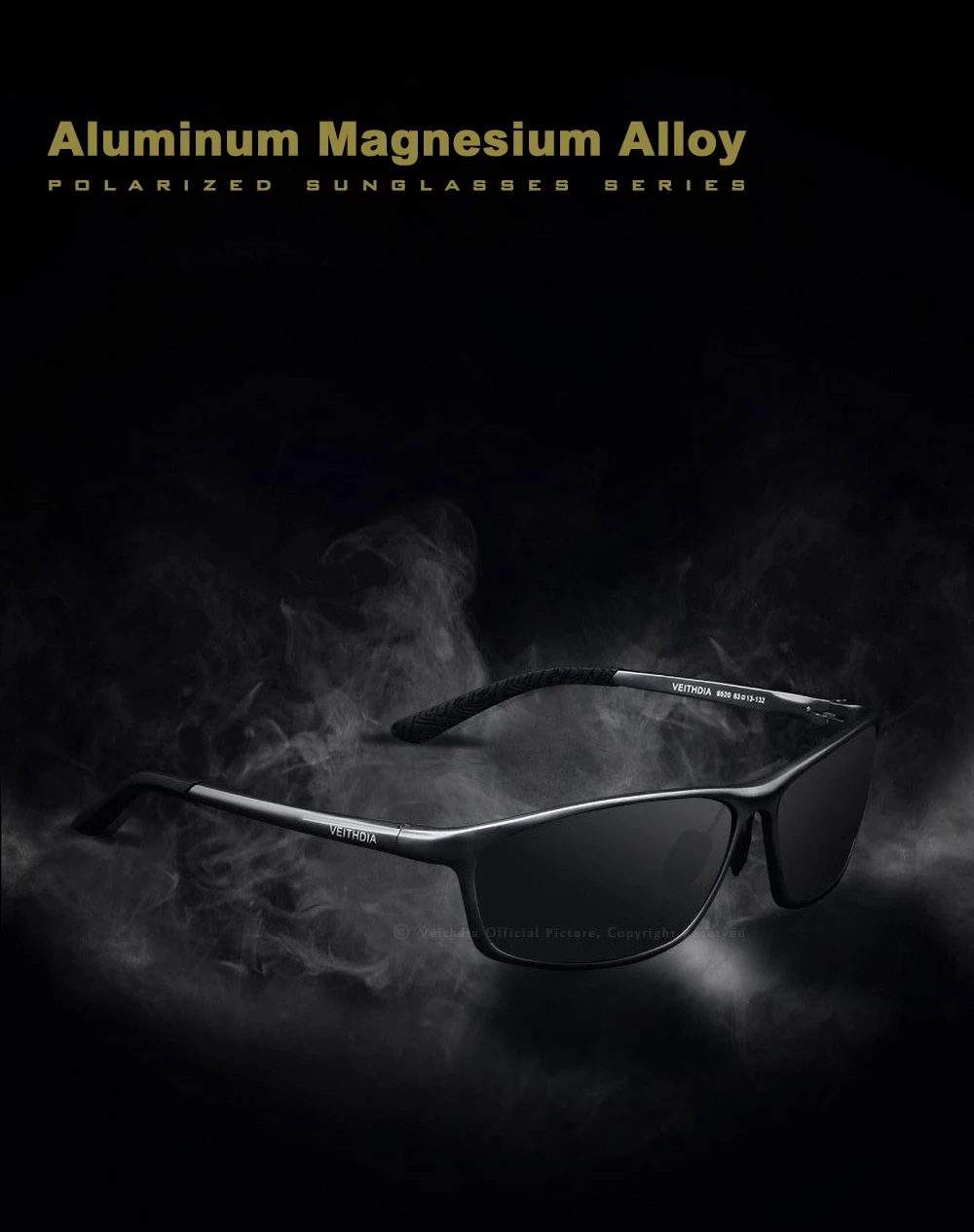 VEITHDIA Sonnenbrille Aluminium Männer Polarisierte UV400 Objektiv Sport Outdoor Fahren Brillen Zubehör Radfahren Gläser Für Männliche 6520 – Detail 4