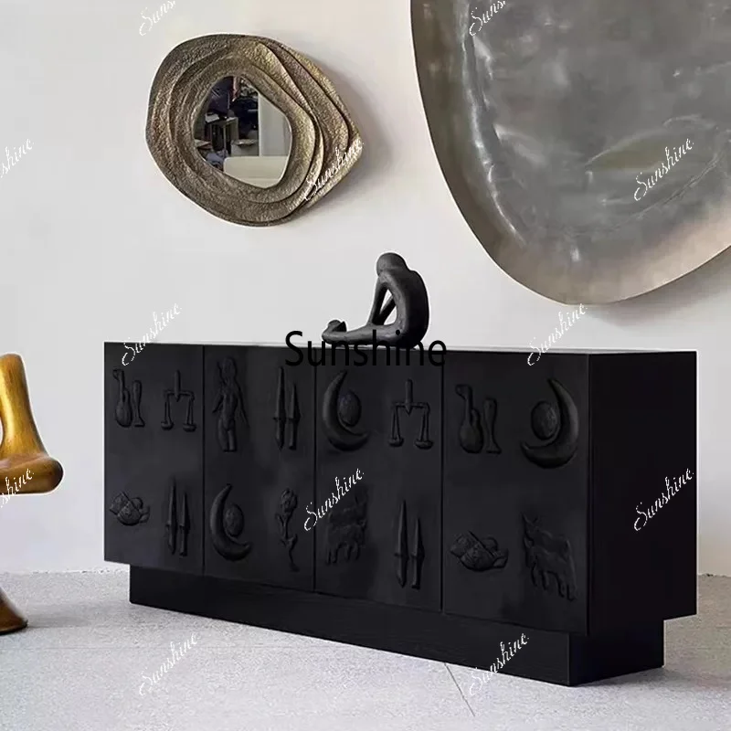 Italian side cabinet, door-to-door entrance cabinet, surprise style storage cabinet