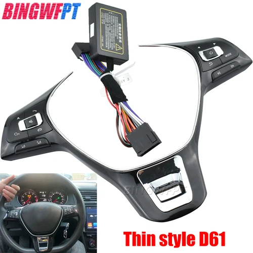 Imagen 1 del producto Para VW para Magotan 2017 2018 2019 botón de Control de volante multifunción modificado interruptor de volumen botón de interruptor de Audio