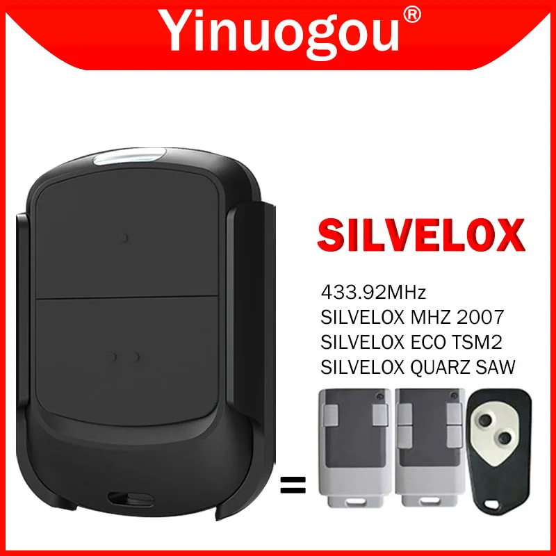 

SILVELOX ECO TSM2 QUARZ SAW MHZ 2007 Пульт дистанционного управления гаражными воротами 433,92МГц Пульт дистанционного управления гаражными воротами Клон