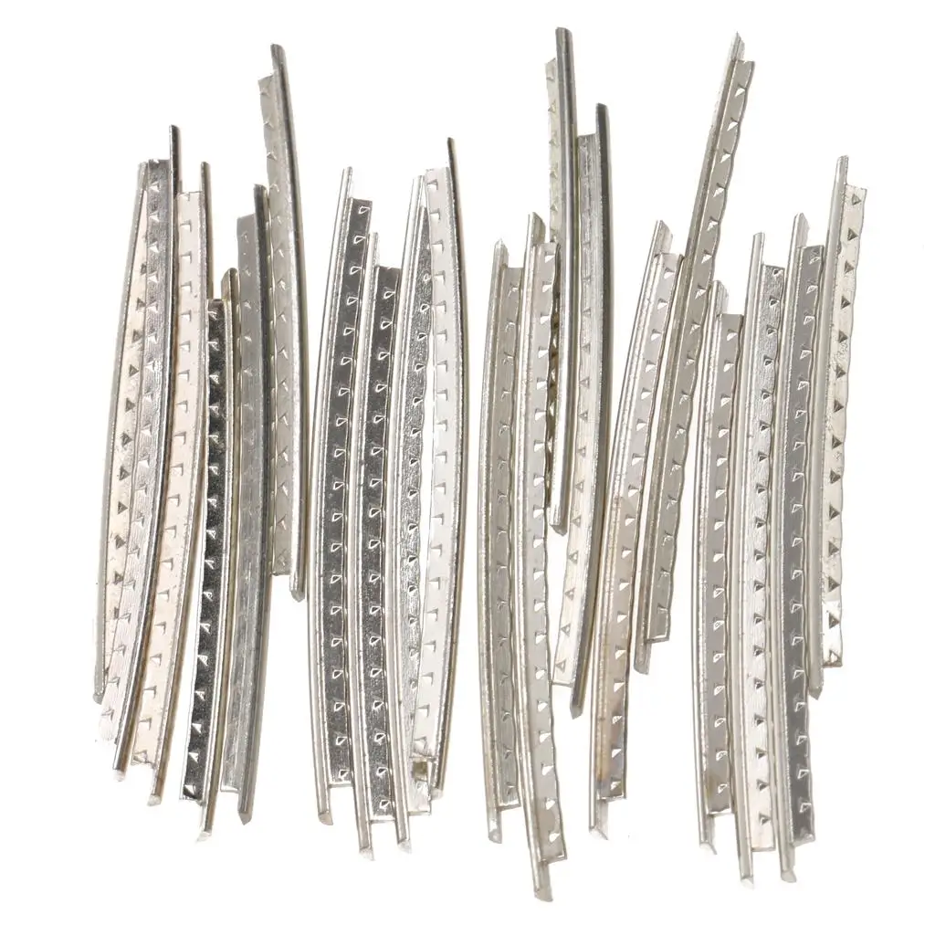 Tooyful 24Pcs Electric Guitar Copper Fret Wire Fretwire Set for ST LP and SG Guitars Musical Instruments Parts Accessories