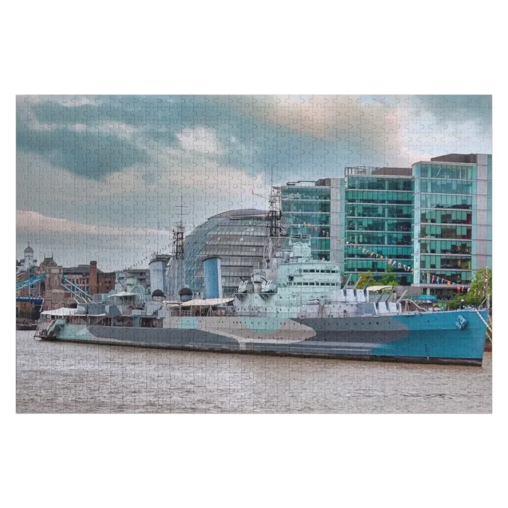 

HMS Belfast Jigsaw Puzzle Woods For Adults Photo Personalized Gifts Puzzle
