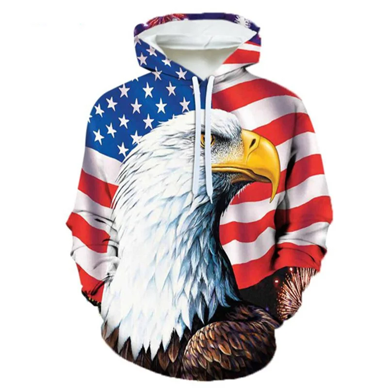 Raptor Eagle Hoodies 3D Printing Animal Birds Casual Fashion Hoodie Oversize Hoodie Streetwear Pullover Coat Men's Sweatshirt