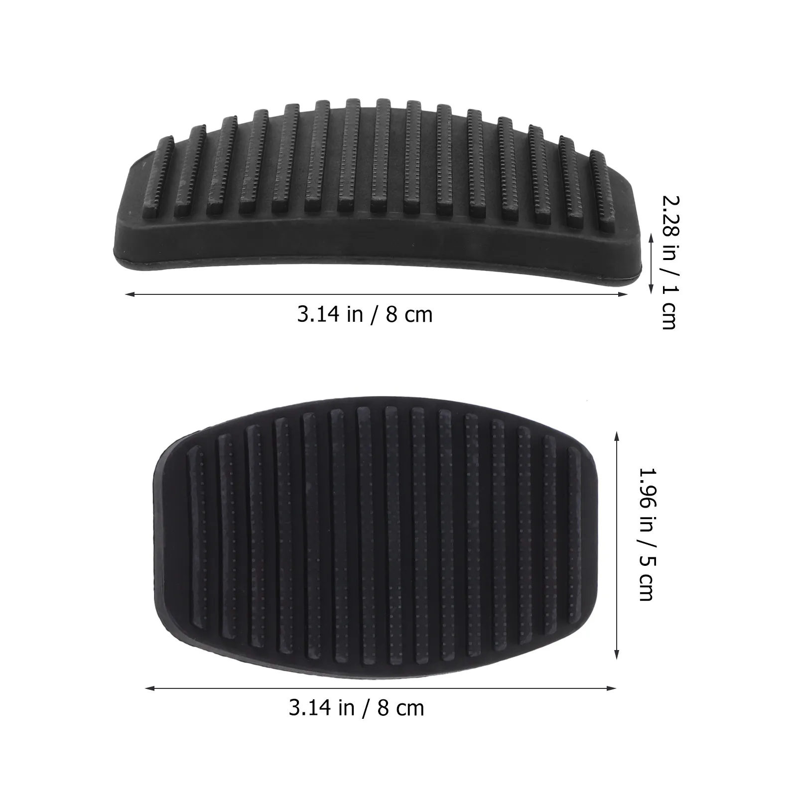 1 Pair Anti-Slip Rubber Brake Pedal Pad for Car – Accelerator & Clutch Cover, Durable Wear-Resistant Foot Protector