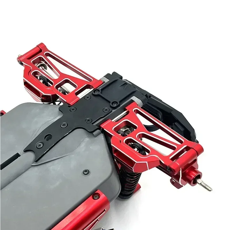 Para MJX 10208 brazo de suspensión inferior trasera de Metal brazo oscilante 1/10 RC piezas de mejora de coche Accesorios