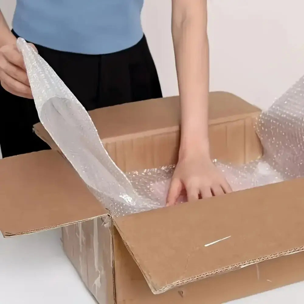 Shockproof Foam Packaging Vibration Protection Double Layer Bubble Film Padding Packaging Bubble Film Shipping Supplies